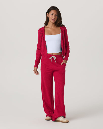 Halo Mini FZ Hoodie Women's Strawberry Heather Hoodie - Vuori
