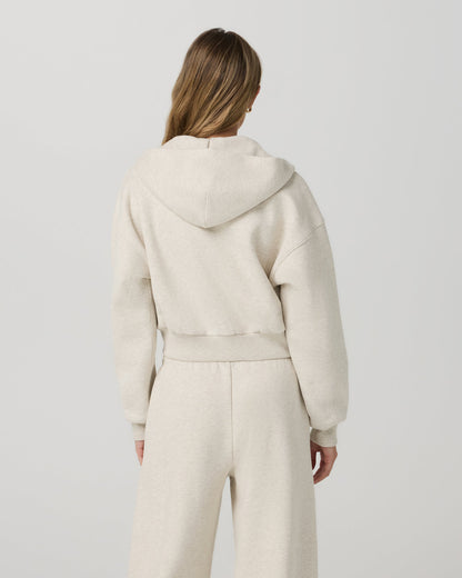 Restore Mini Full Zip Hoodie Bone Heather Jacket - Vuori