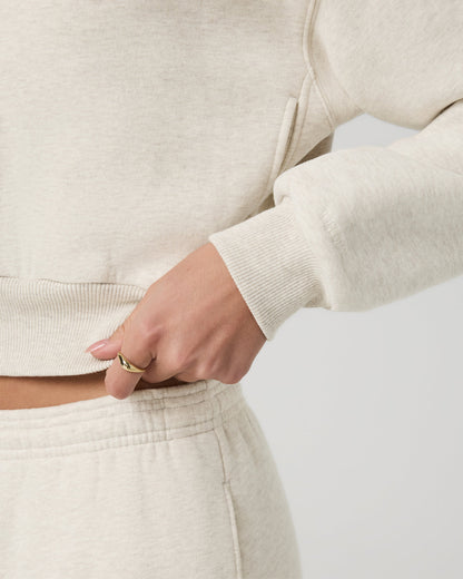 Restore Mini Full Zip Hoodie Bone Heather Jacket - Vuori