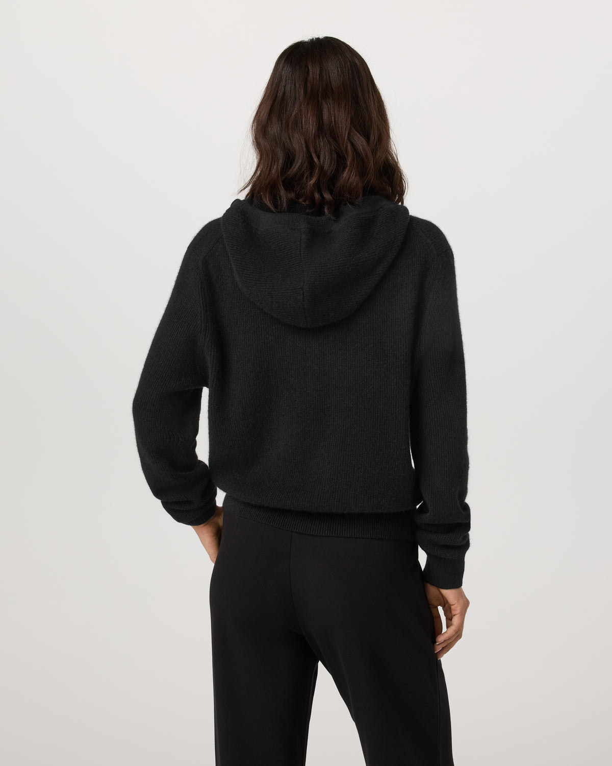 Émilie Cashmere Hoodie Women's Black Zip - Vuori