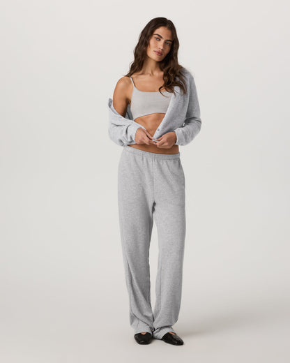 Émilie Cashmere Cardi Women's Pale Grey Heather - Vuori