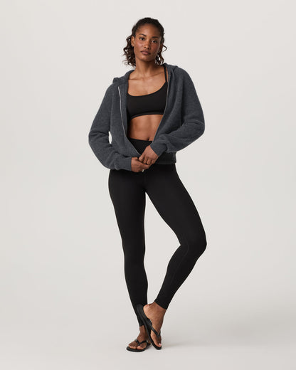 Émilie Cashmere Hoodie Women's Charcoal Heather - Vuori