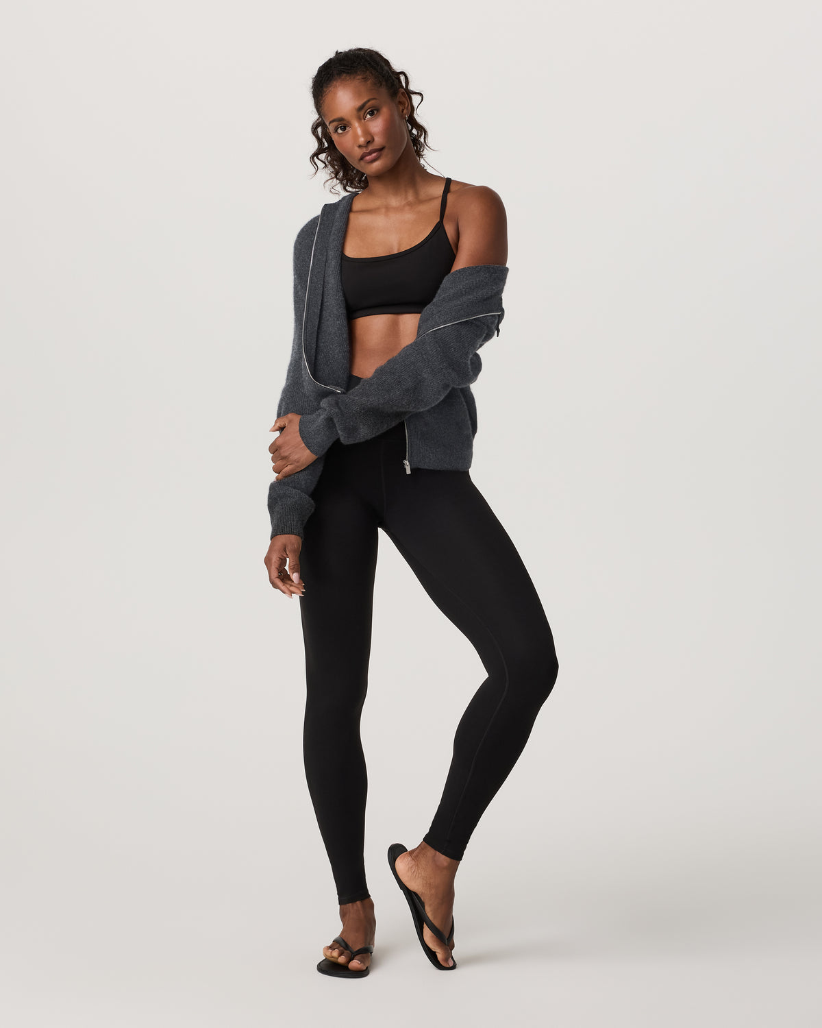 Émilie Cashmere Hoodie Women's Charcoal Heather - Vuori