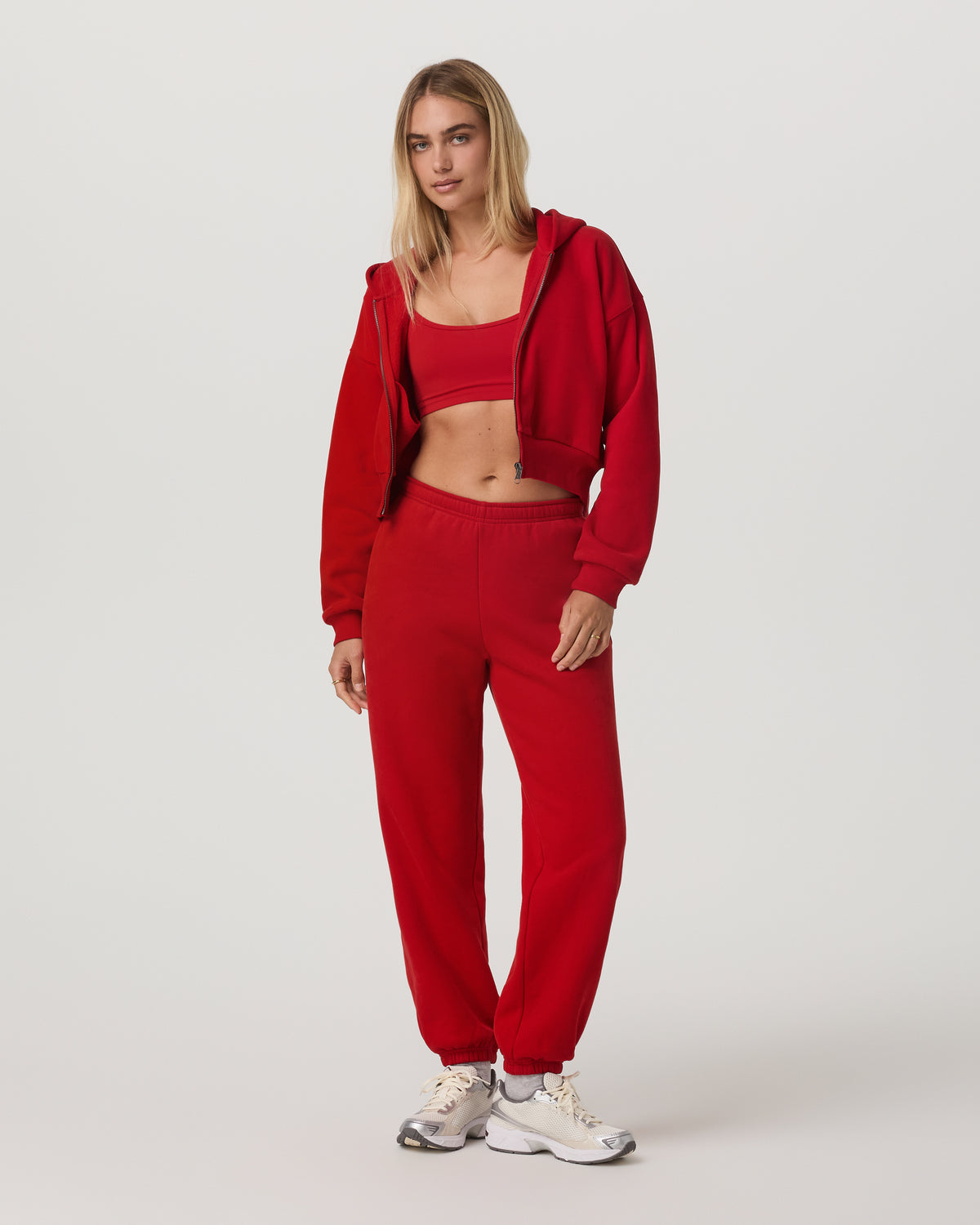 Restore Mini Full Zip Hoodie Women's Cherry Jacket - Vuori