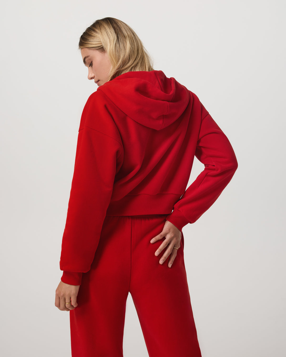 Restore Mini Full Zip Hoodie Women's Cherry Jacket - Vuori