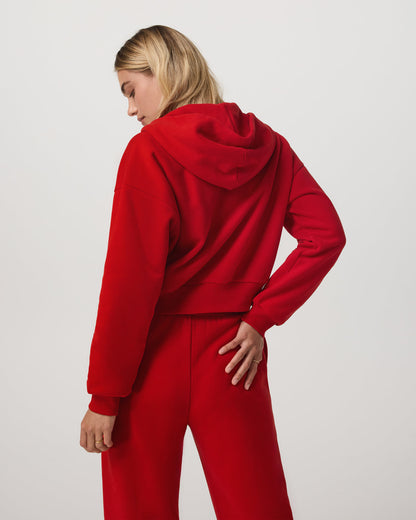 Restore Mini Full Zip Hoodie Women's Cherry Jacket - Vuori