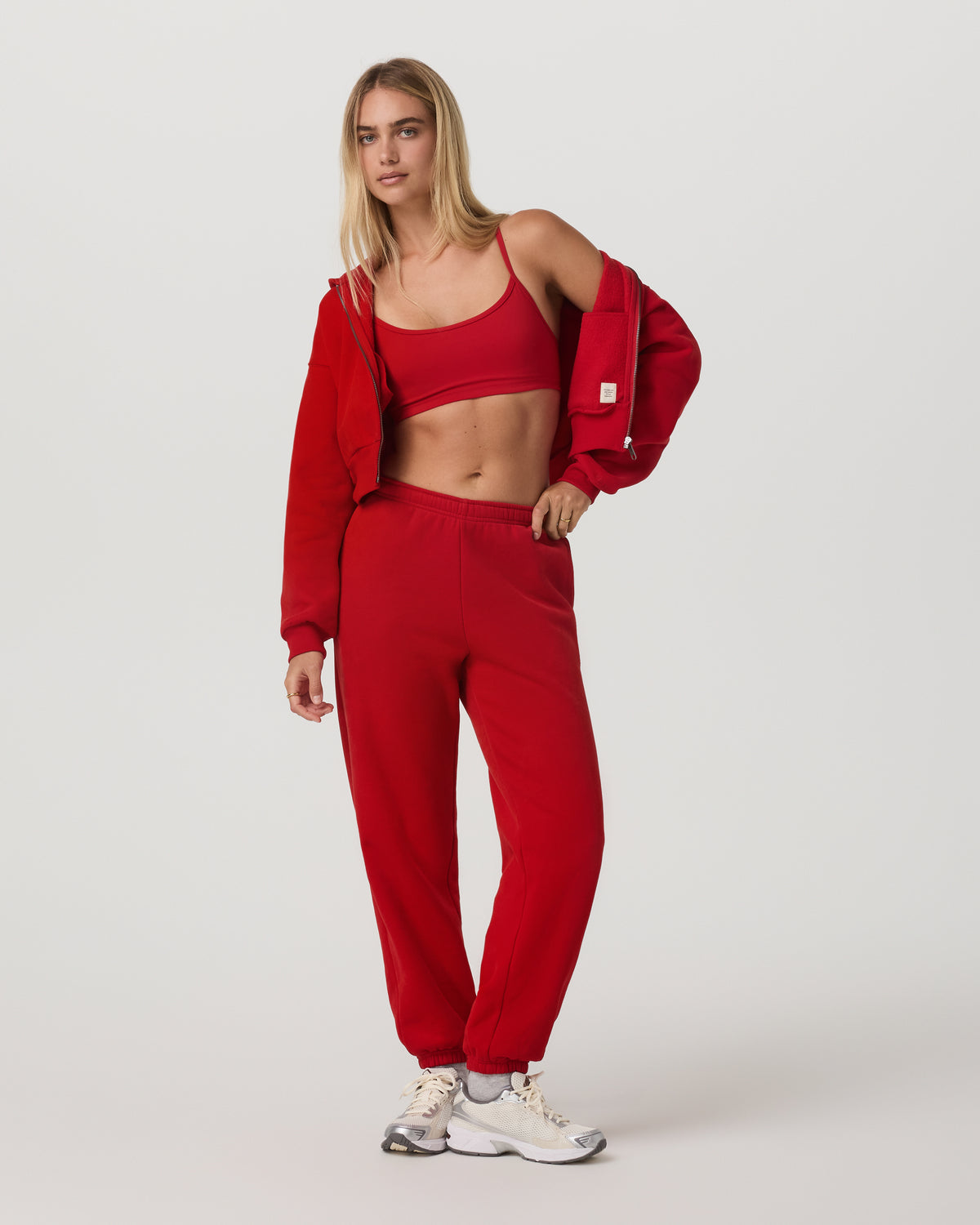 Restore Mini Full Zip Hoodie Women's Cherry Jacket - Vuori