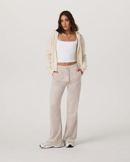 Émilie Cashmere Hoodie Women's Porcelain Zip - Vuori