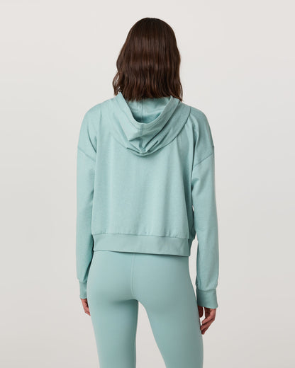 Halo Modern Full Zip Hoodie Sea Spray Heather - Vuori