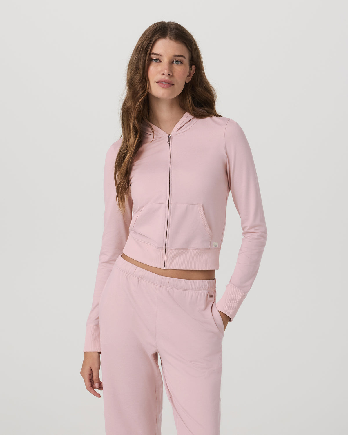 Halo Mini FZ Hoodie Women's Vintage Rose Hoodie - Vuori