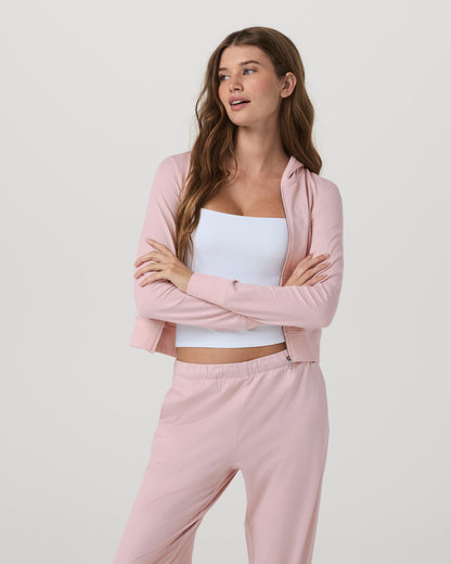 Halo Mini FZ Hoodie Women's Vintage Rose Hoodie - Vuori