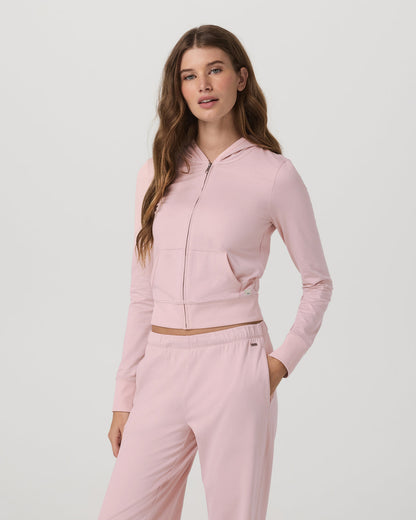Halo Mini FZ Hoodie Women's Vintage Rose Hoodie - Vuori