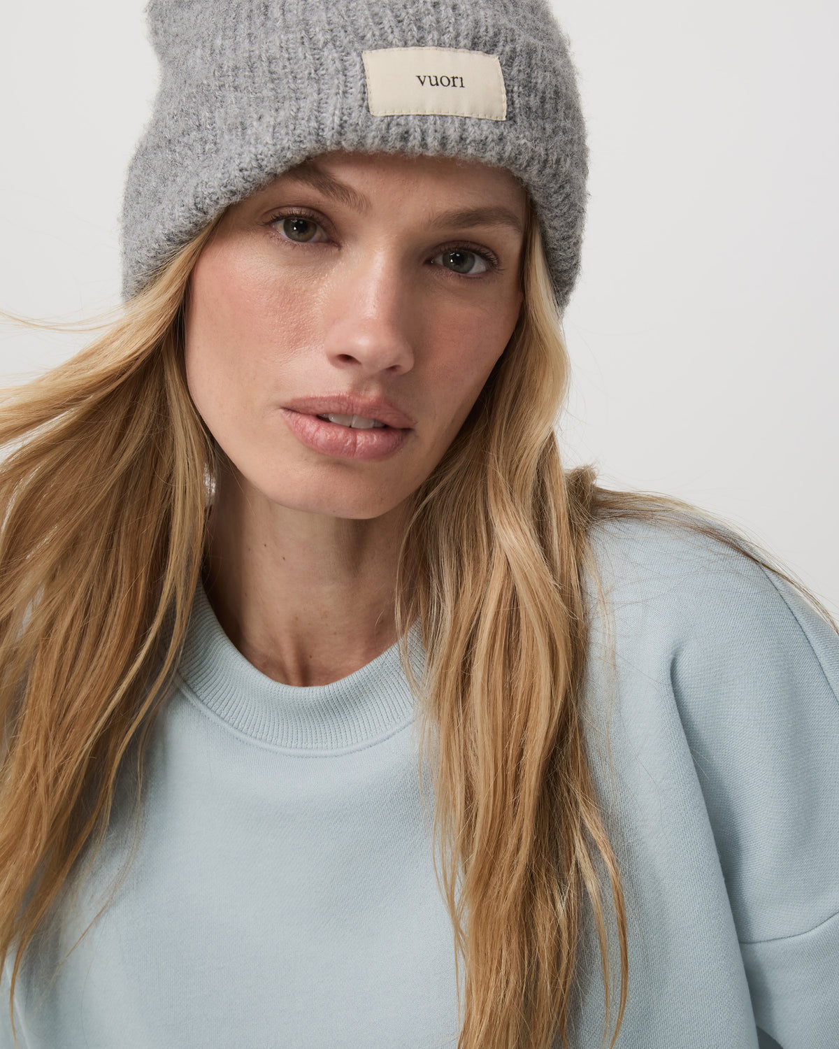 Restore Mini Crew Women's Blue Haze Crewneck - Vuori