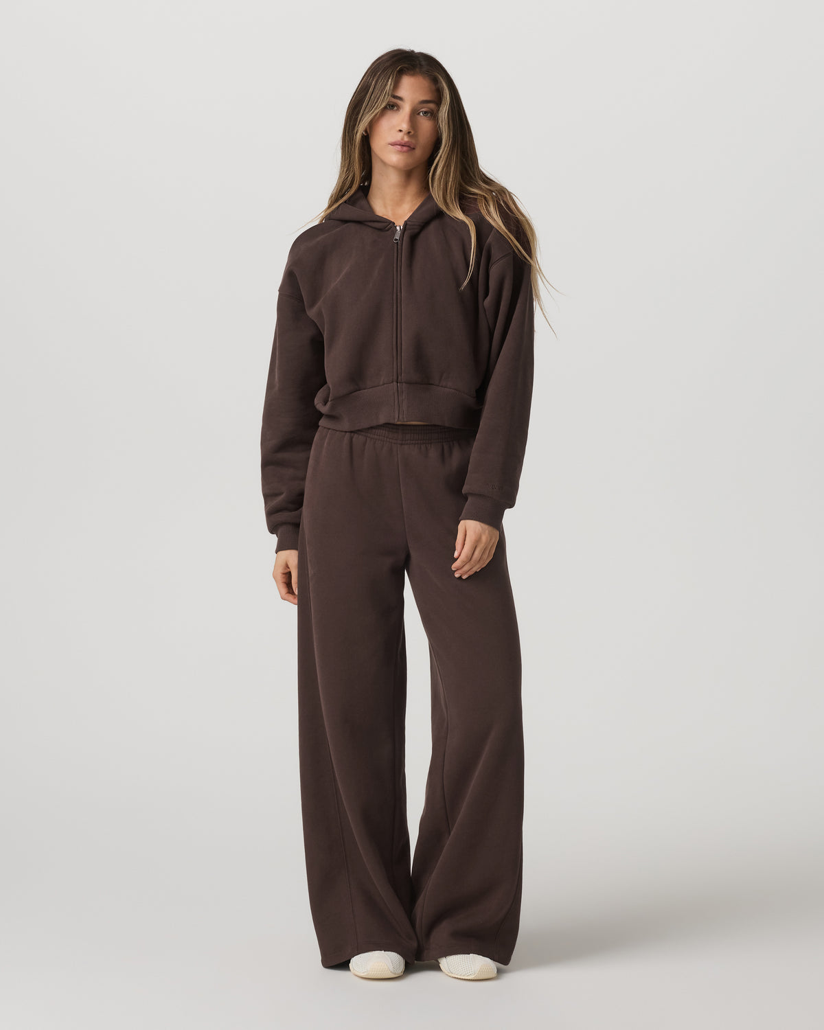 Restore Mini Full Zip Hoodie Women's Java Jacket - Vuori