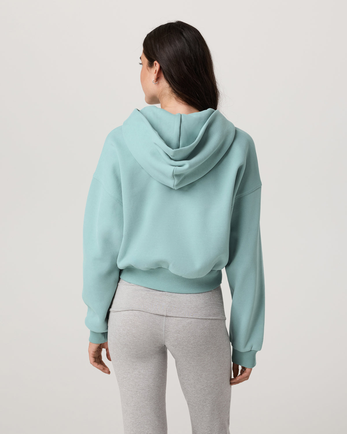 Restore Mini Full Zip Hoodie Women's Sea Spray Jacket - Vuori
