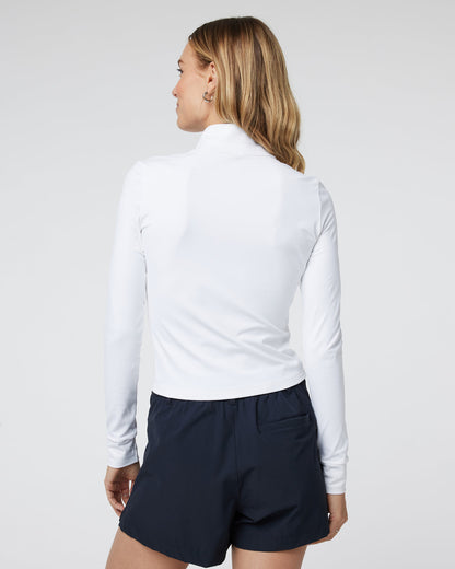 Studio Half Zip Women's White Athletic Pullover - Vuori