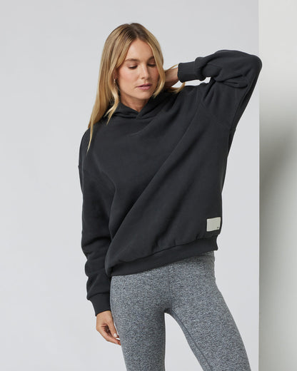 Restore Oversized Hoodie Washed Black - Vuori