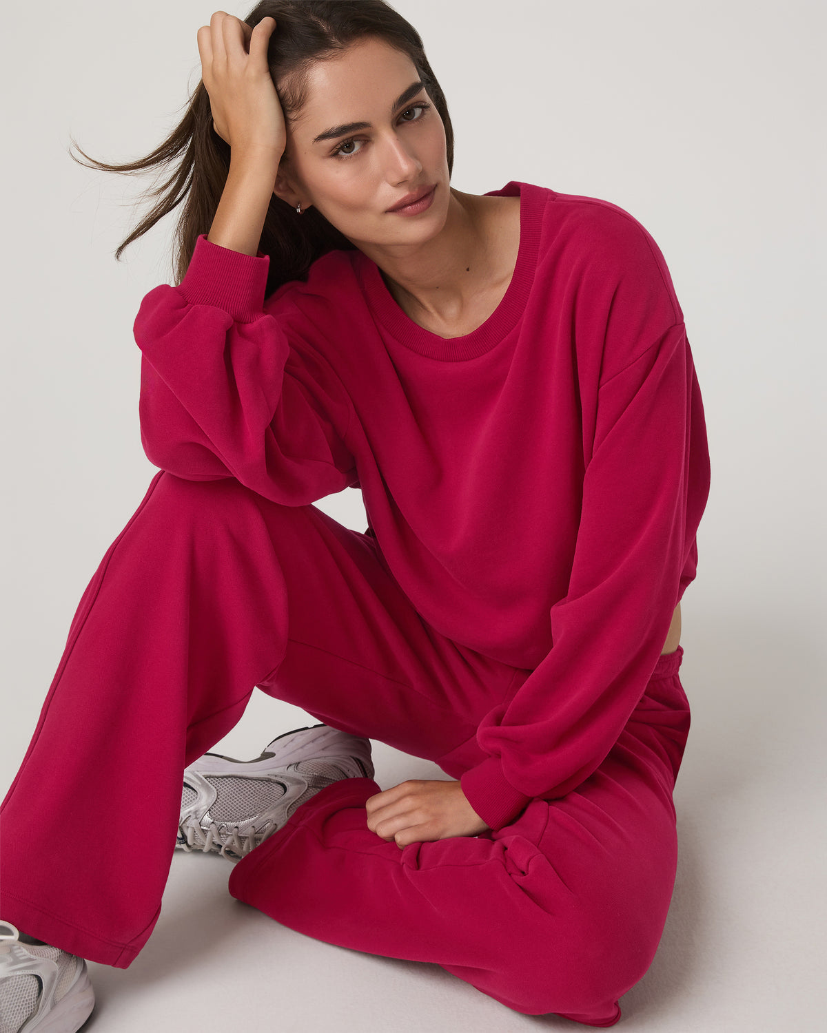 Sedona Bubble Crew Women's Strawberry Pullover Crewneck - Vuori