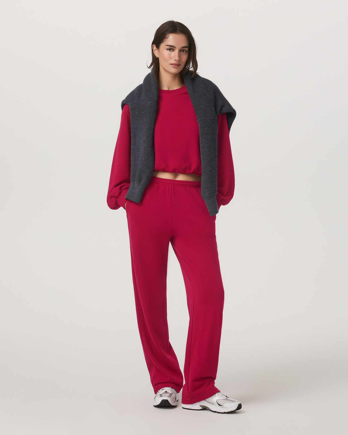 Sedona Bubble Crew Women's Strawberry Pullover Crewneck - Vuori