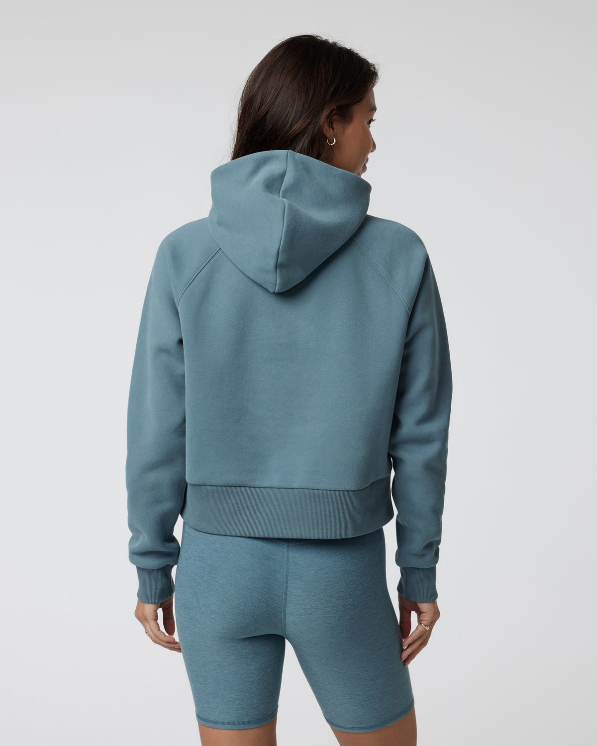 Restore Half Zip Hoodie Women's Smoke Blue Hoodie - Vuori
