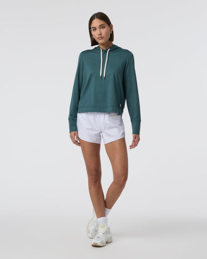 Halo Essential Hoodie Moss Heather Pullover - Vuori