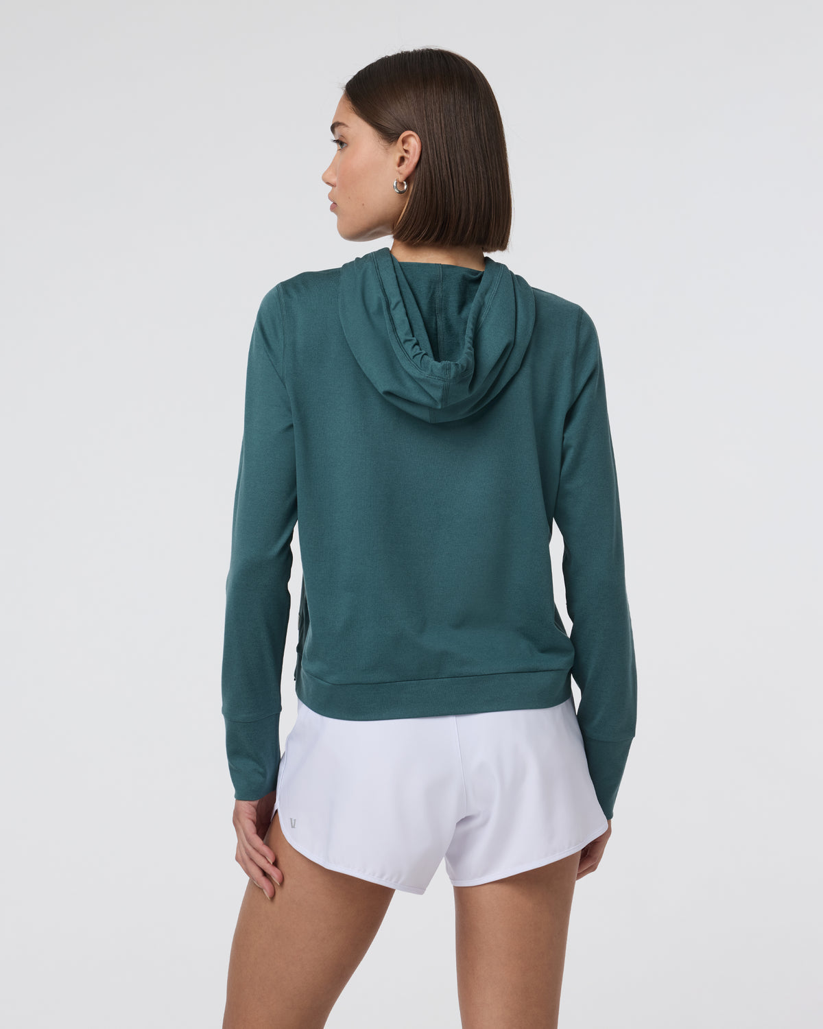 Halo Essential Hoodie Moss Heather Pullover - Vuori