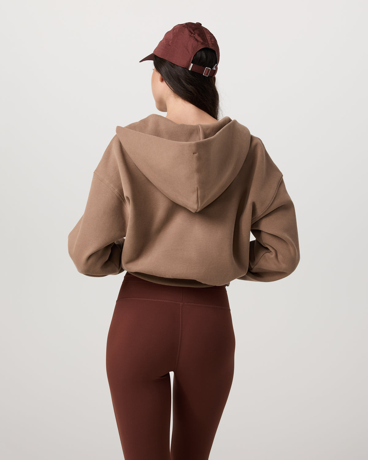 Restore Mini Full Zip Hoodie Women's Nutmeg Jacket - Vuori