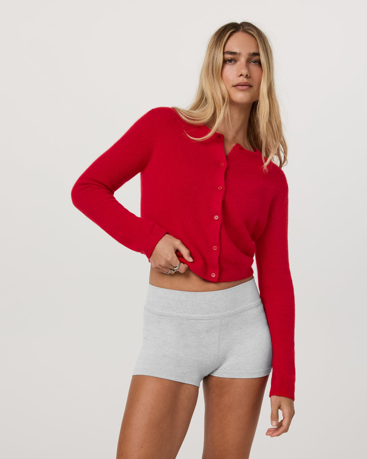 Émilie Cashmere Cardi Women's Cherry Cardi - Vuori