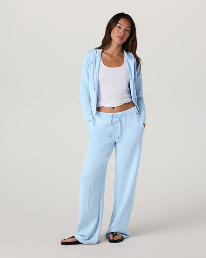 Compose Full Zip Hoodie Women's Crystal Blue Jacket - Vuori