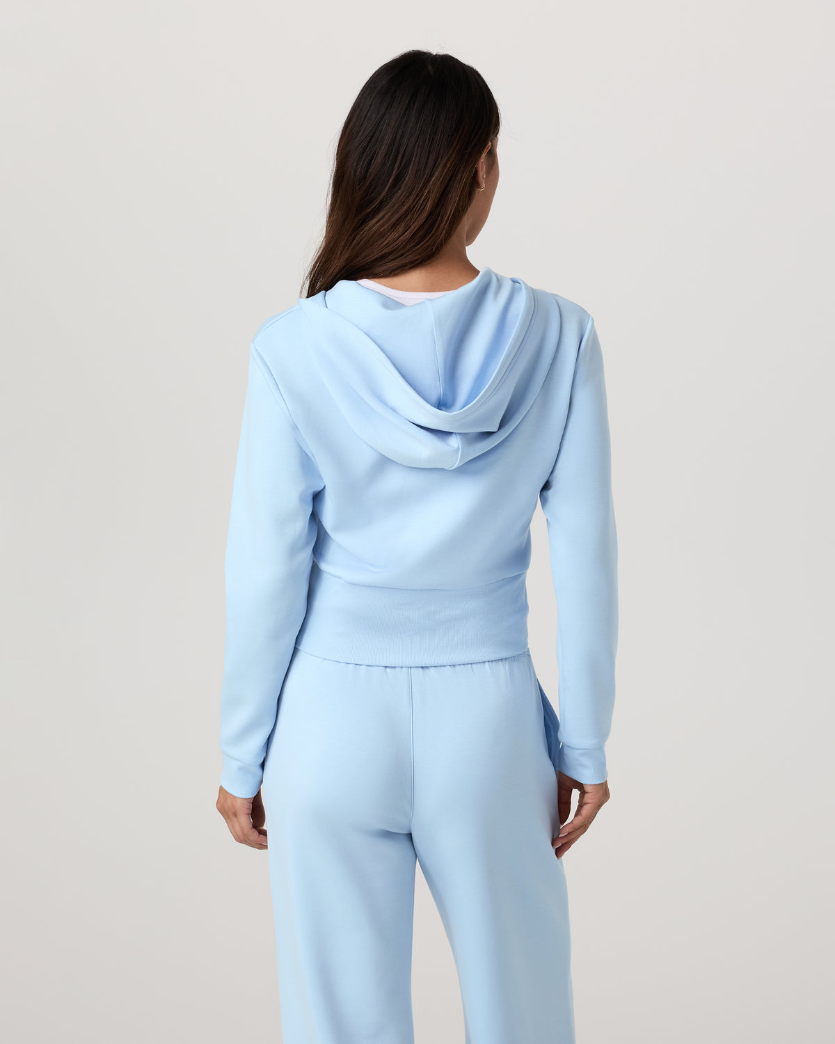 Compose Full Zip Hoodie Women's Crystal Blue Jacket - Vuori