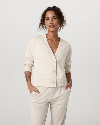 Sedona Cardigan Women's Bone Button-Down Sweater - Vuori