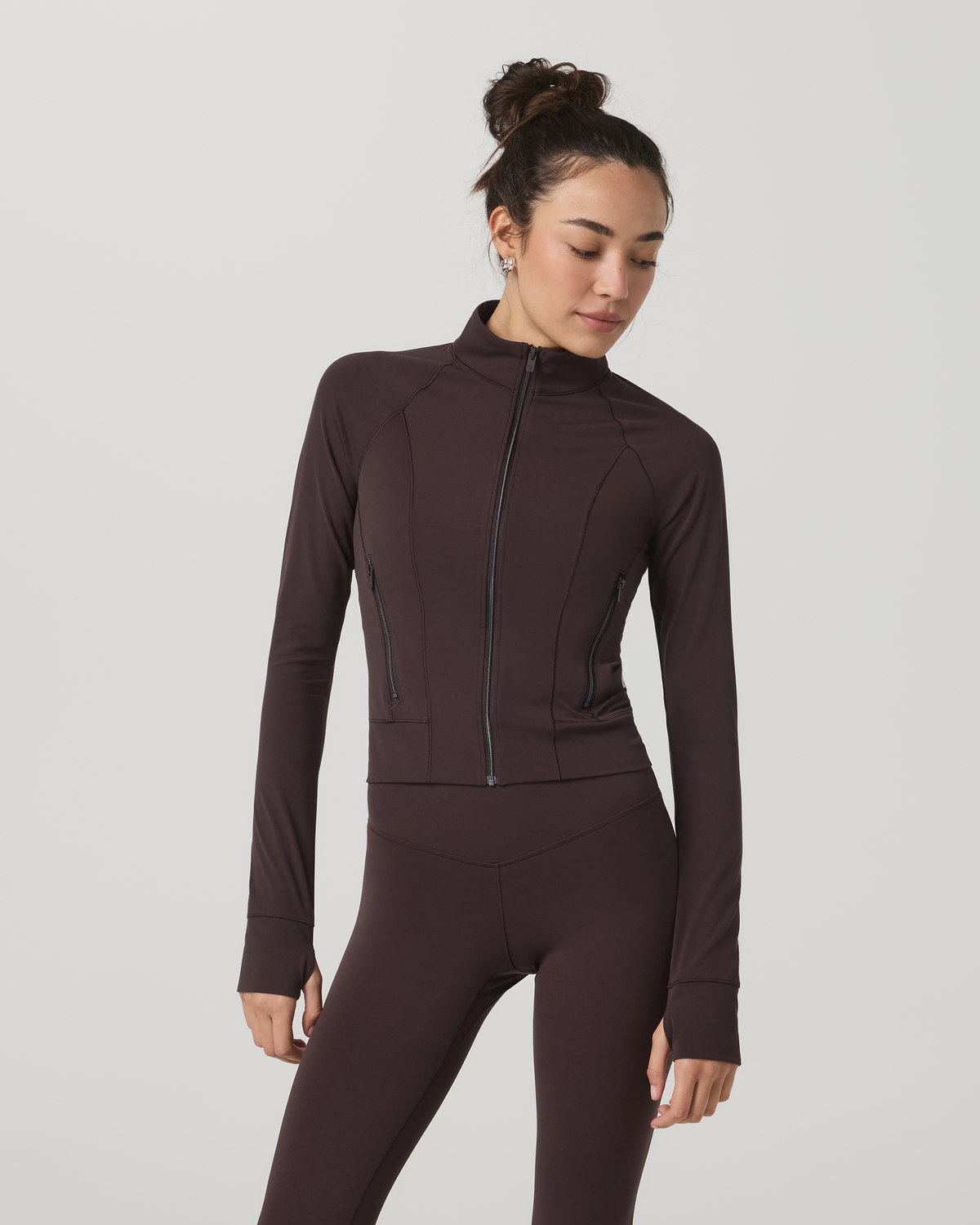Vuori AllTheForm™ Fitness Jacket Women's French Roast Jacket - Vuori