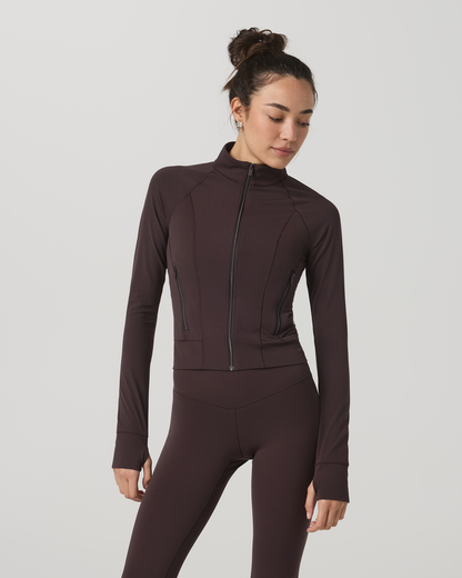 Vuori AllTheForm™ Fitness Jacket Women's French Roast Jacket - Vuori