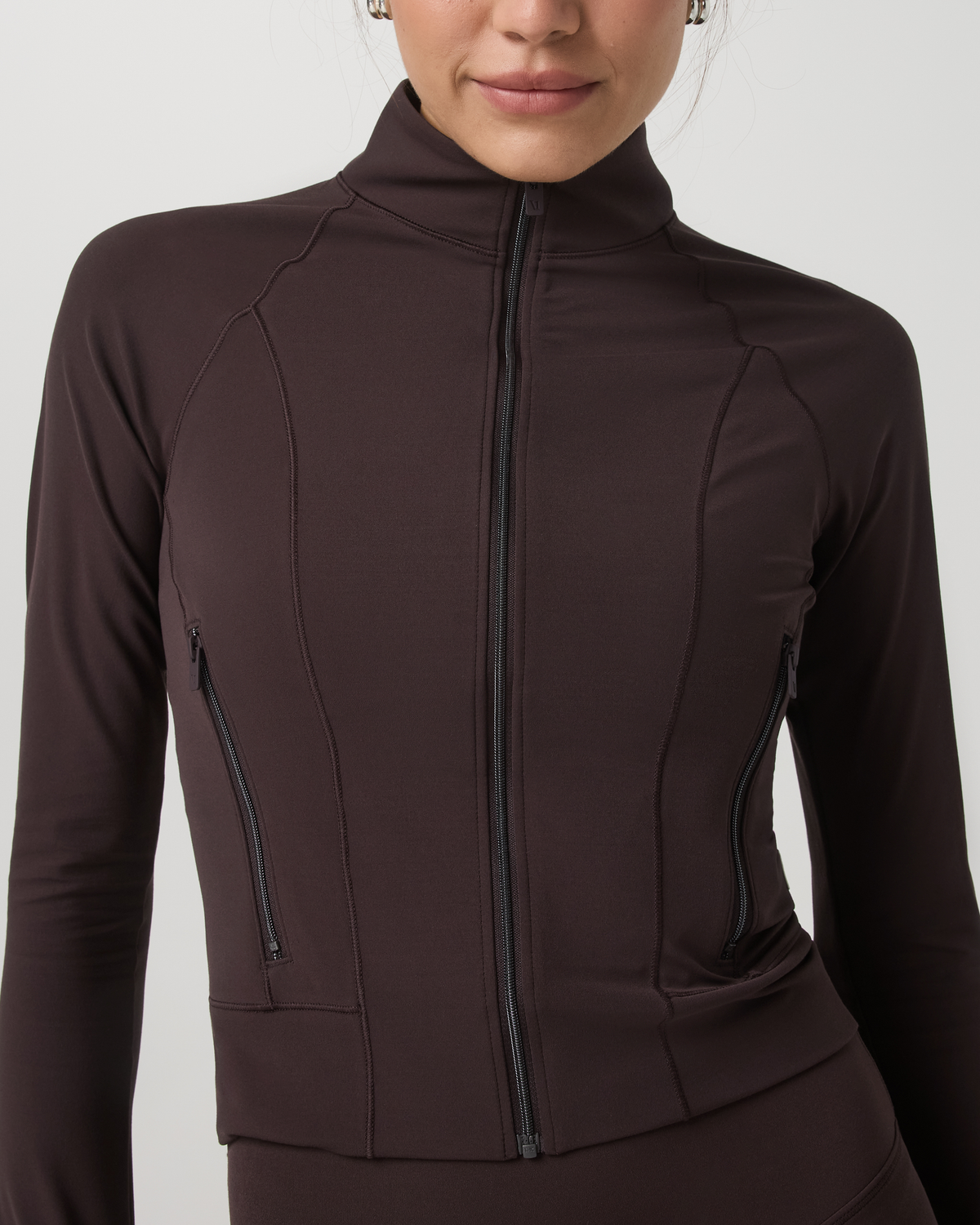 Vuori AllTheForm™ Fitness Jacket Women's French Roast Jacket - Vuori