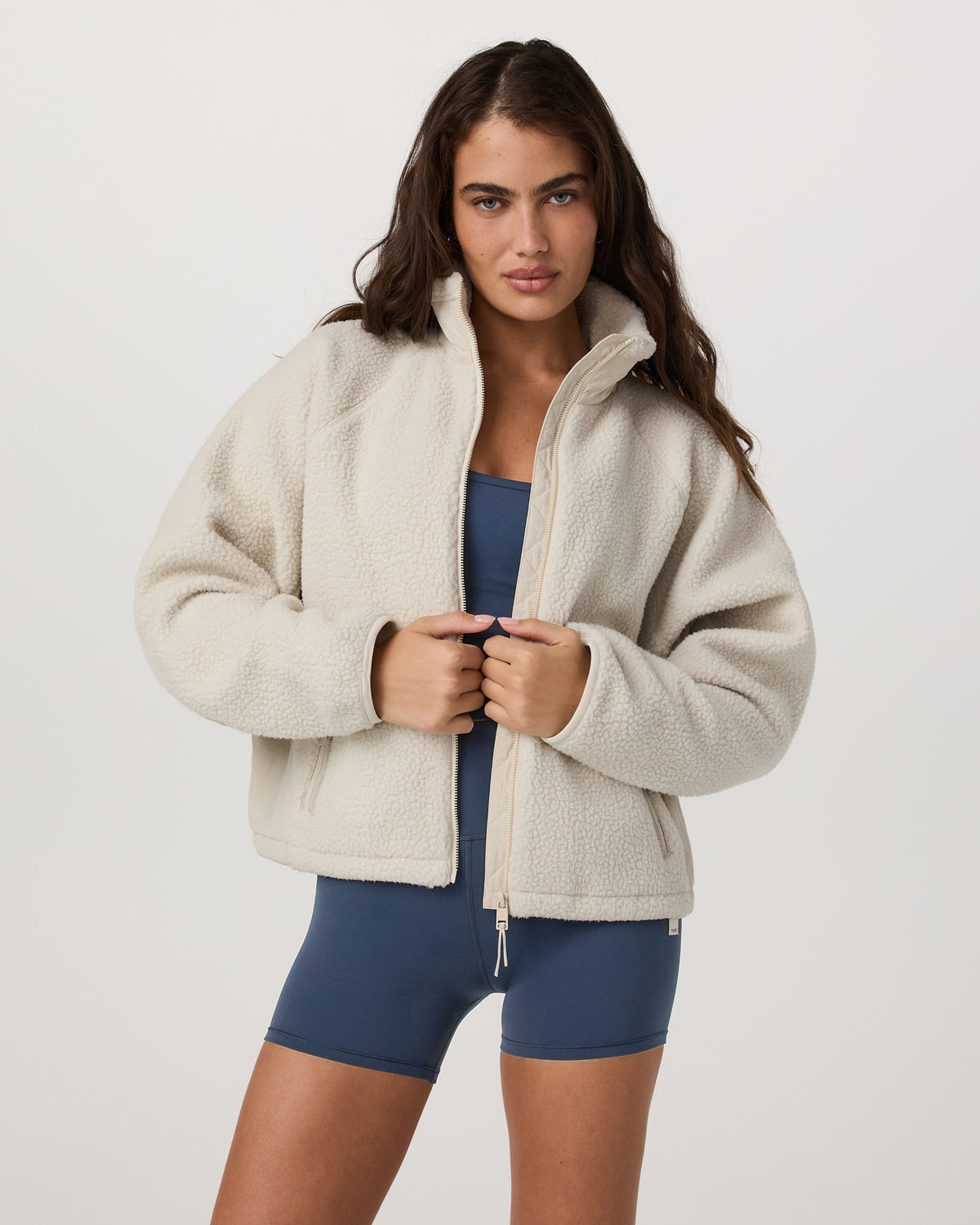 Alpine Jacket Women's Cozy Fleece Jacket in Bone - Vuori
