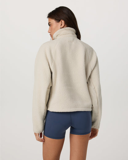 Alpine Jacket Women's Cozy Fleece Jacket in Bone - Vuori