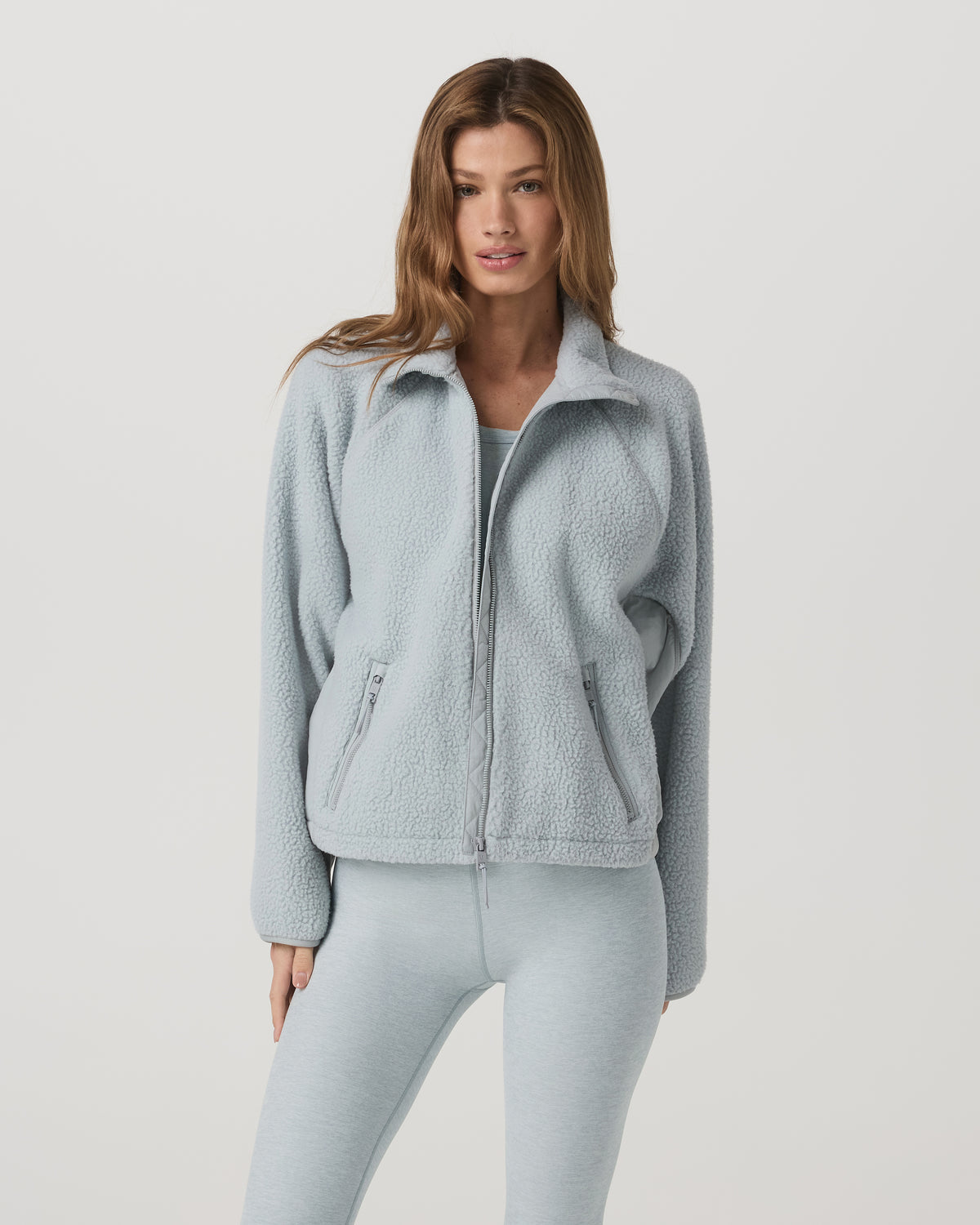 Alpine Jacket Women's Cozy Fleece Jacket in Blue Haze - Vuori