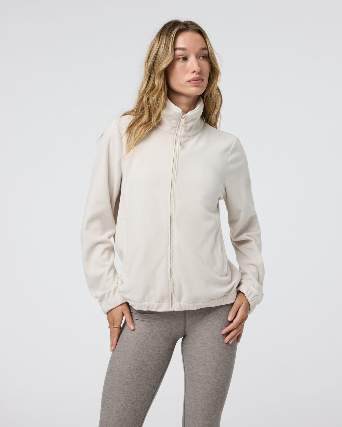 Women's Aspen Full Zip Dune Fleece Pullover - Vuori