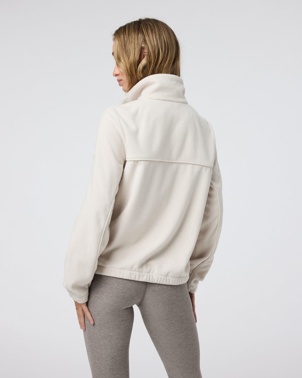 Women's Aspen Full Zip Dune Fleece Pullover - Vuori