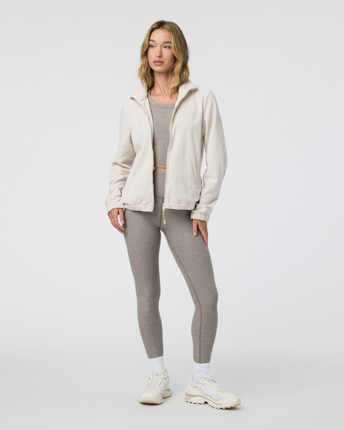 Women's Aspen Full Zip Dune Fleece Pullover - Vuori