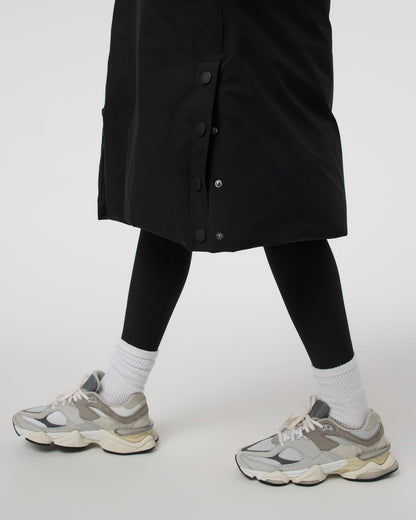 Icelandic Anorak Women's Black Waterproof Jacket - Vuori
