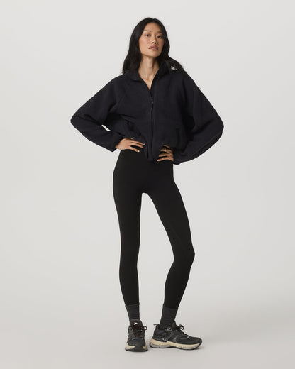 Alpine Jacket Women's Cozy Fleece Jacket in Black| Vuori - Vuori