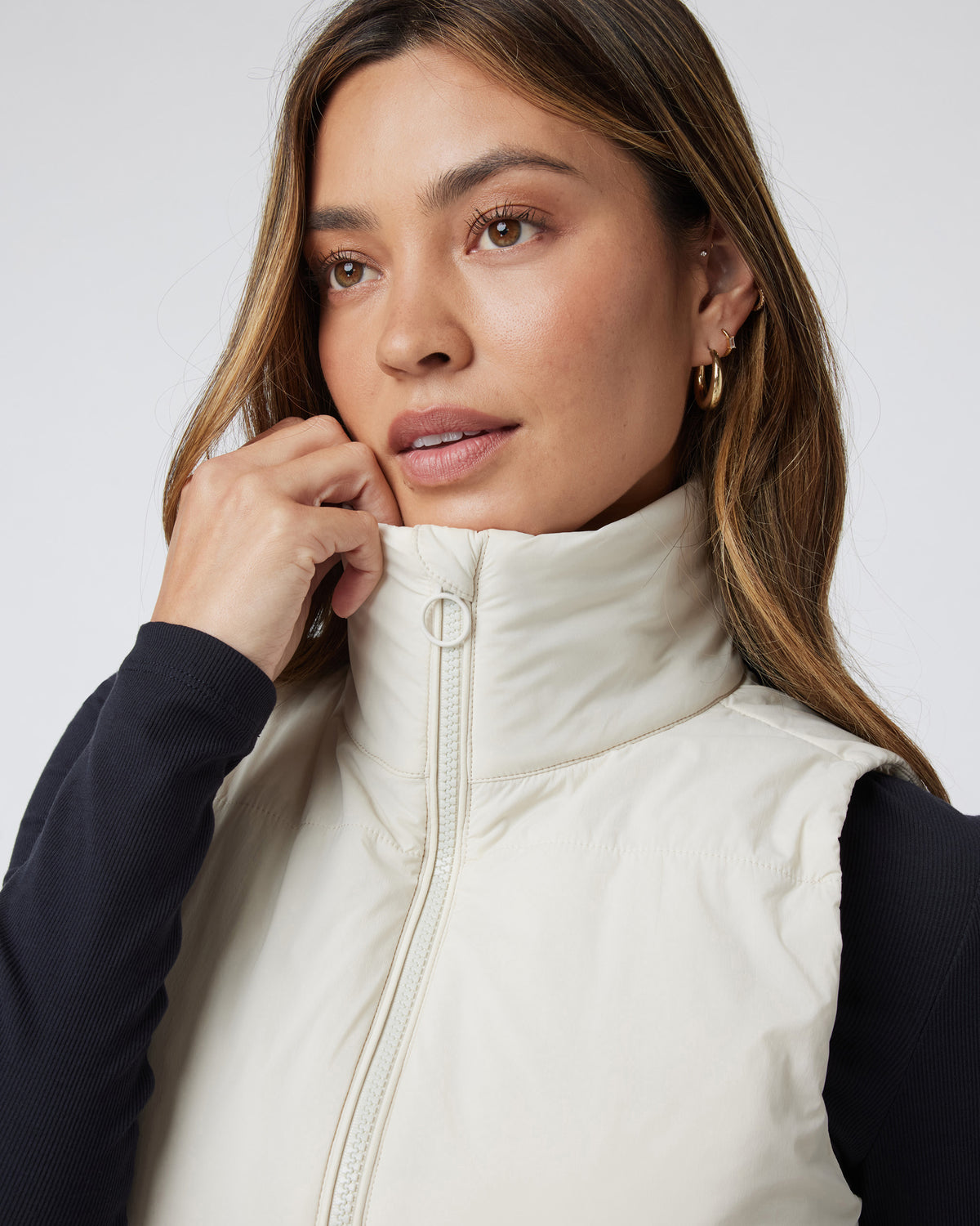 Canyon Insulated Vest Bone Lightweight Vest - Vuori