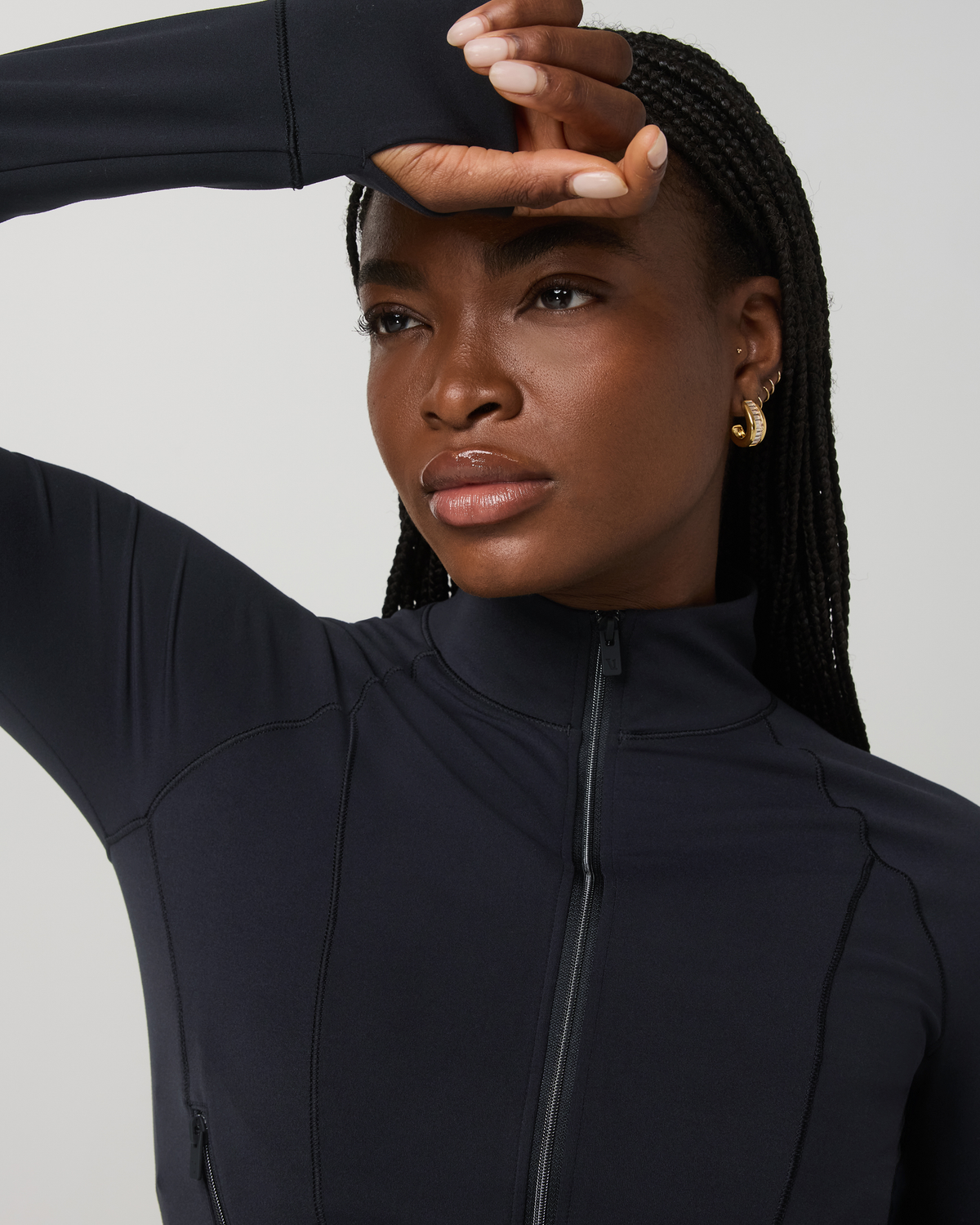 Vuori AllTheForm™ Fitness Jacket Women's Black Workout Jacket - Vuori