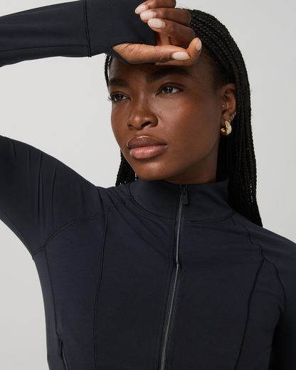 Vuori AllTheForm™ Fitness Jacket Women's Black Workout Jacket - Vuori