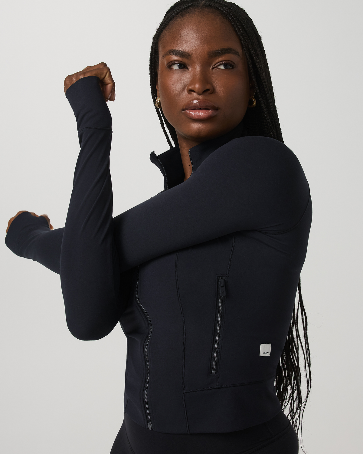 Vuori AllTheForm™ Fitness Jacket Women's Black Workout Jacket - Vuori