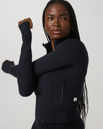 Vuori AllTheForm™ Fitness Jacket Women's Black Workout Jacket - Vuori