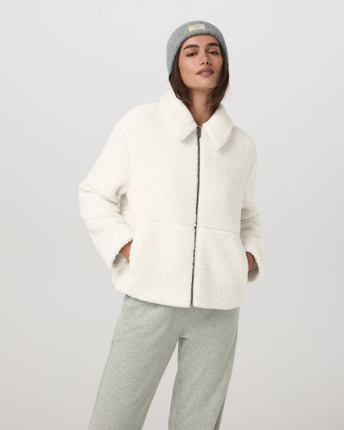 Lou Full Zip Jacket Women's Marshmallow Fleece Jacket - Vuori