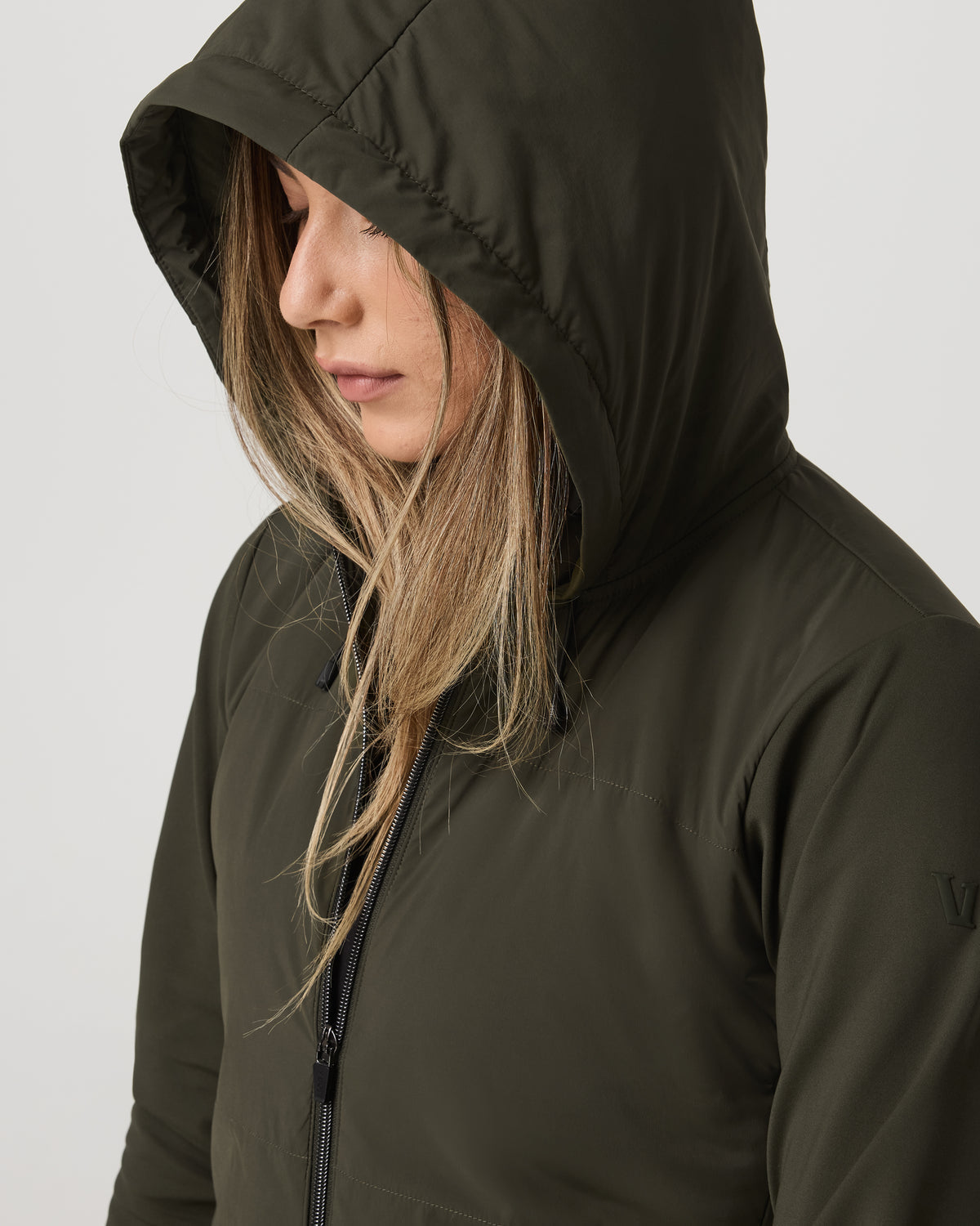 Chilled Out Full Zip Women's Olive Training Jacket - Vuori