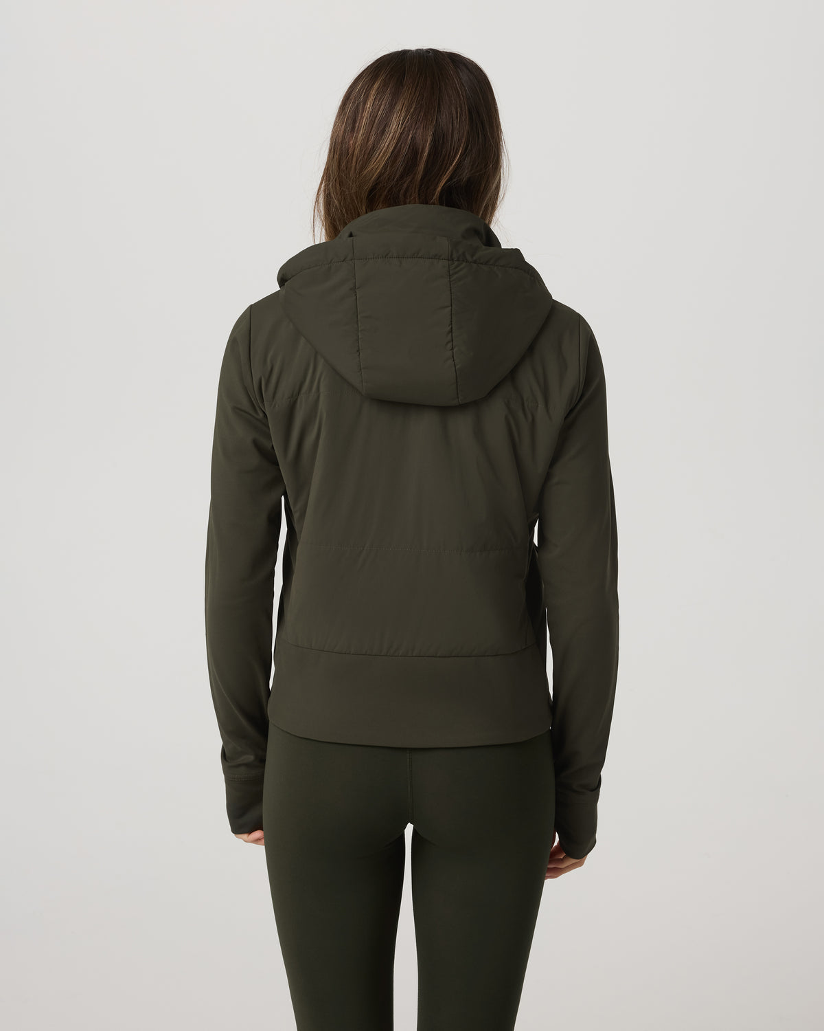 Chilled Out Full Zip Women's Olive Training Jacket - Vuori